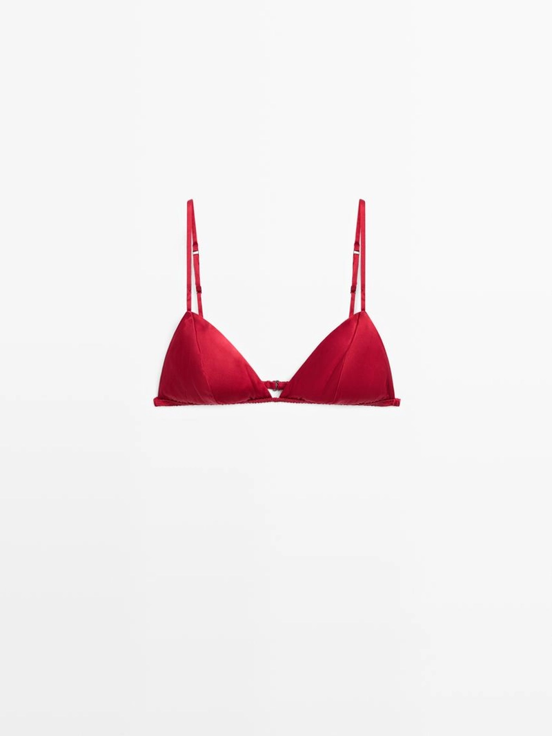 Топ из шелкового треугольника