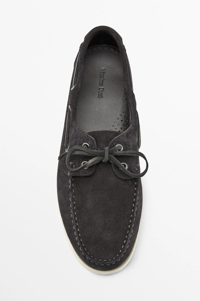 Туфли палубные из кожи