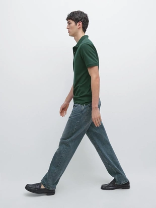 Поло из микротекстурированного хлопкового пике- Заказать в России