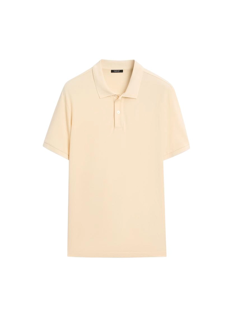 Поло из микротекстурированного хлопкового пике