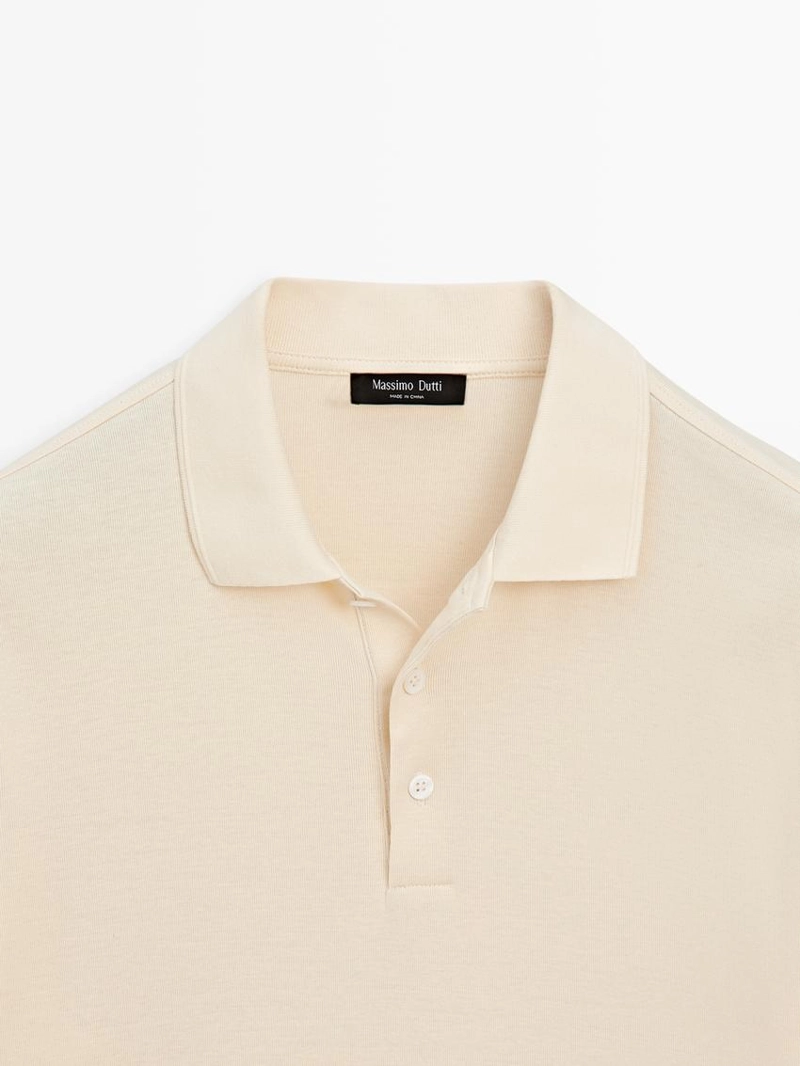 Поло из хлопка с коротким рукавом