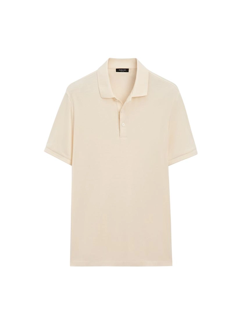 Поло из хлопка с коротким рукавом