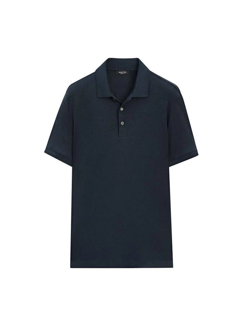 Поло из хлопка с коротким рукавом