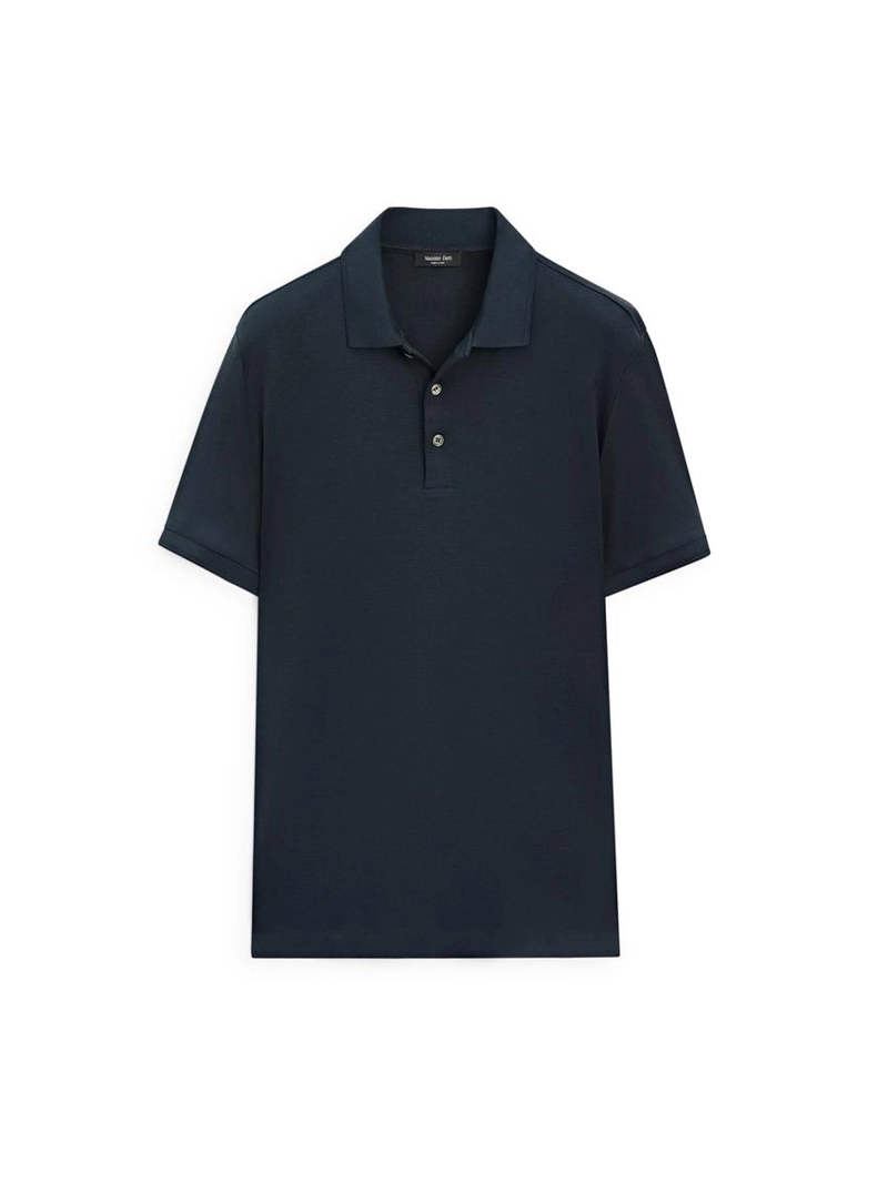 Поло из хлопка с коротким рукавом