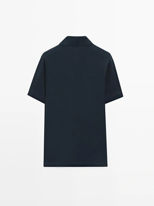 Поло из хлопка с коротким рукавом- Заказать в России