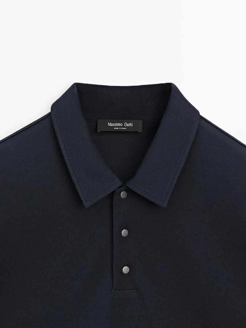 Поло из 100% хлопка с коротким рукавом