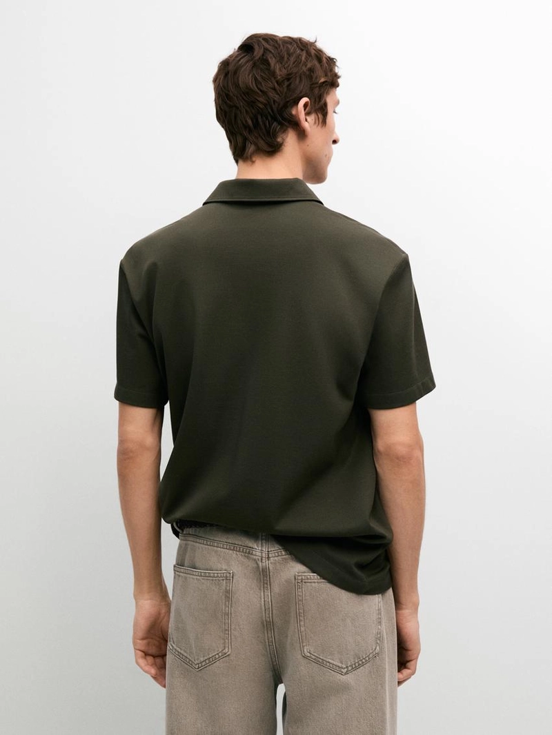 Поло с коротким рукавом из 100% хлопка