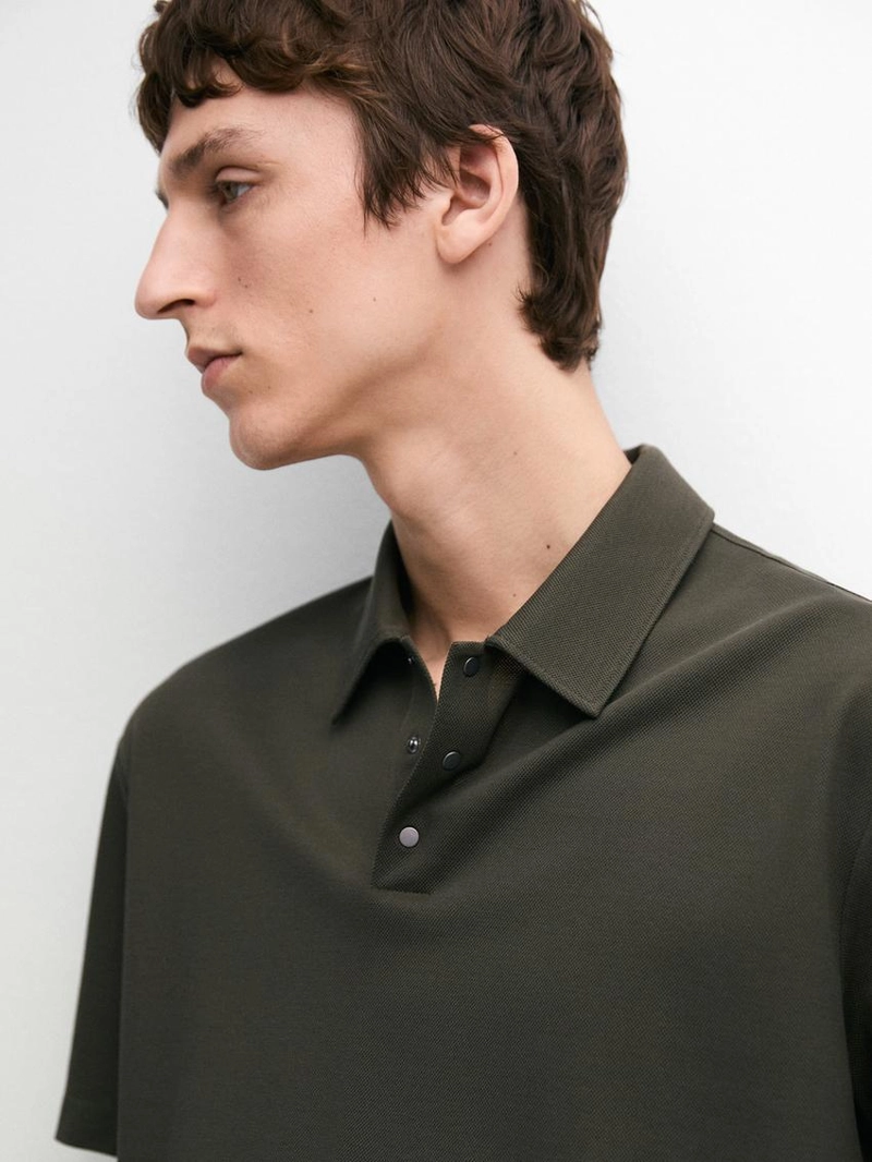 Поло с коротким рукавом из 100% хлопка