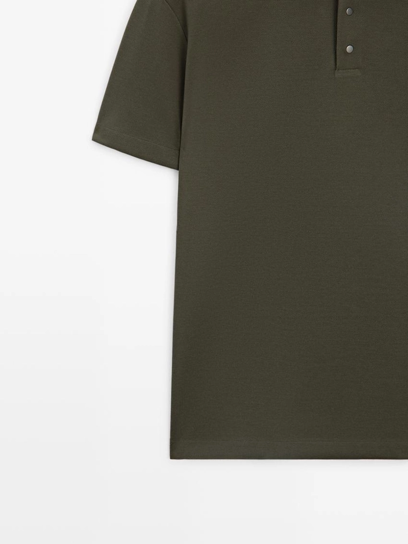 Поло с коротким рукавом из 100% хлопка