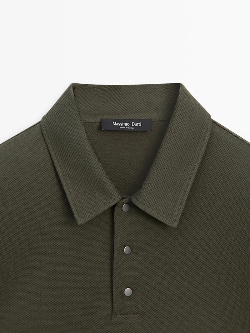 Поло с коротким рукавом из 100% хлопка