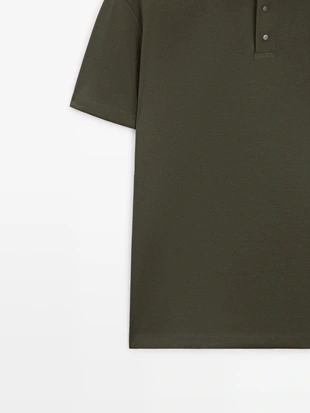 Поло с коротким рукавом из 100% хлопка- Заказать в России