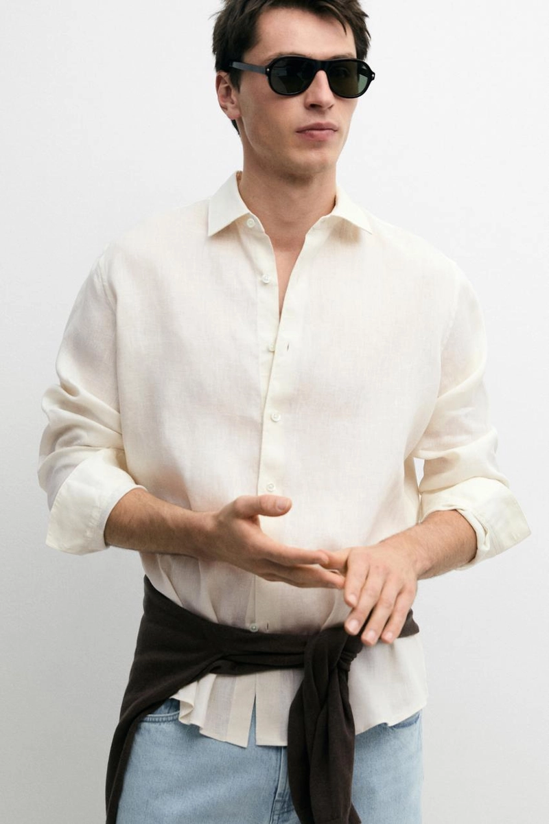 Рубашка из 100% льна