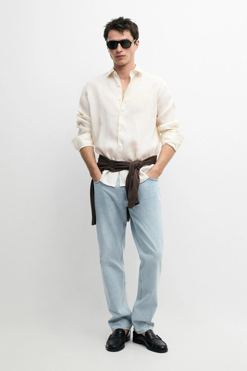 Рубашка из 100% льна