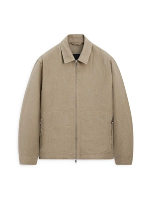 Пиджак из 100% льна с деталями воротника- Заказать в России