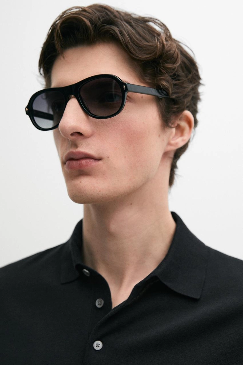 Поло-свитер из хлопка