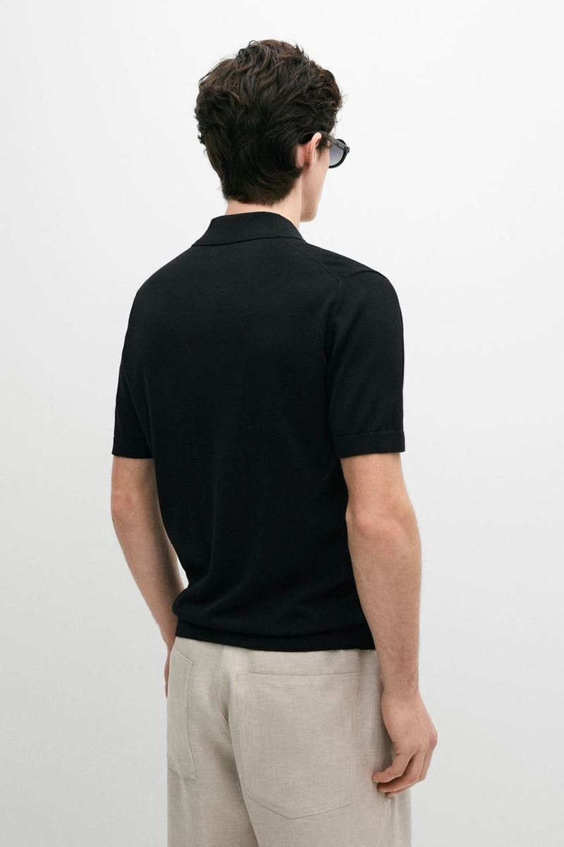 Поло-свитер из хлопка