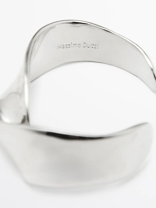 Широкий текстурированный браслет- Заказать в России