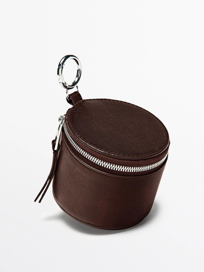 Сумка из овечьей кожи с отделкой наппа и стразами