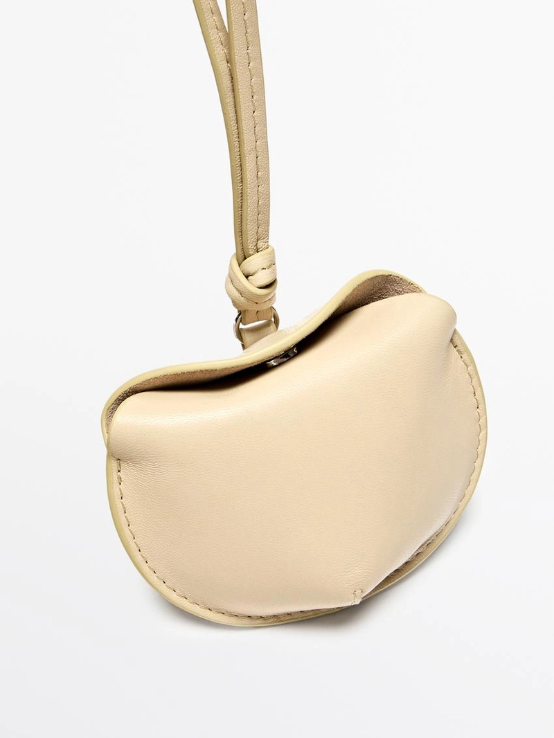 Чехол для airpods из складной кожи натурального теленка