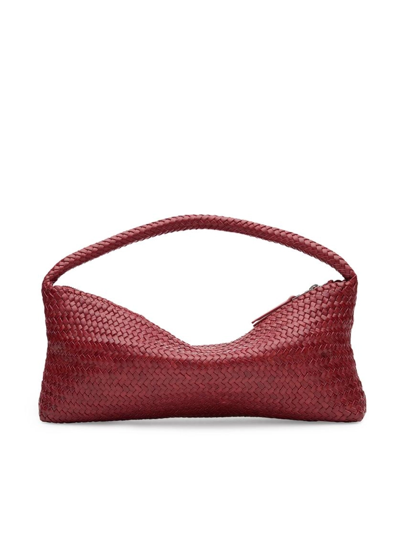 Сумка-полумесяц из плетеной кожи нэппа