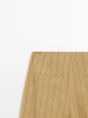 Широкие брюки с вытачками- Заказать в России