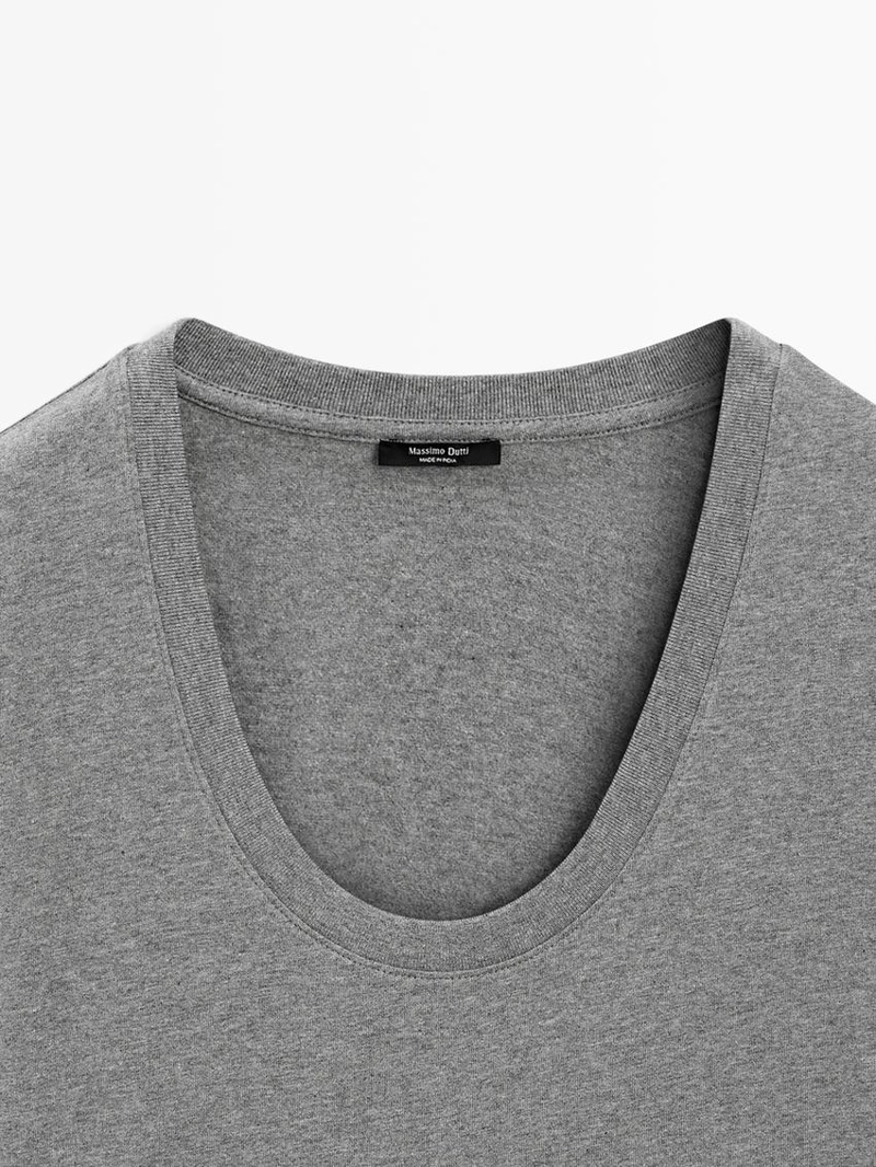 Футболка с круглым вырезом из 100% хлопка