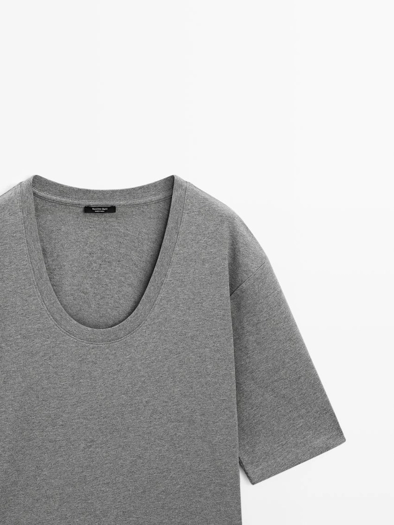 Футболка с круглым вырезом из 100% хлопка