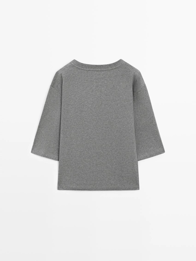 Футболка с круглым вырезом из 100% хлопка