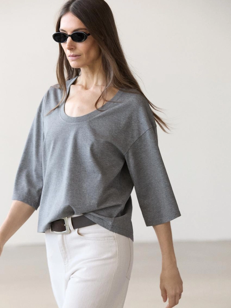 Футболка с круглым вырезом из 100% хлопка