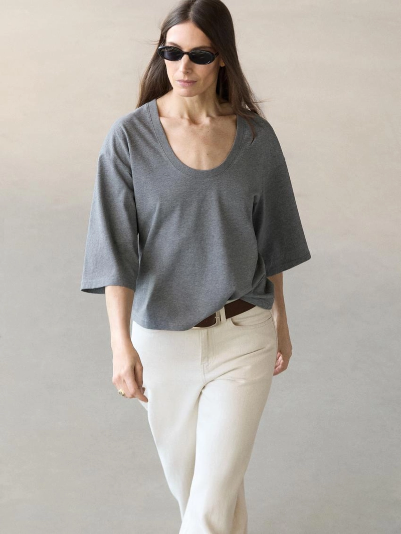 Футболка с круглым вырезом из 100% хлопка