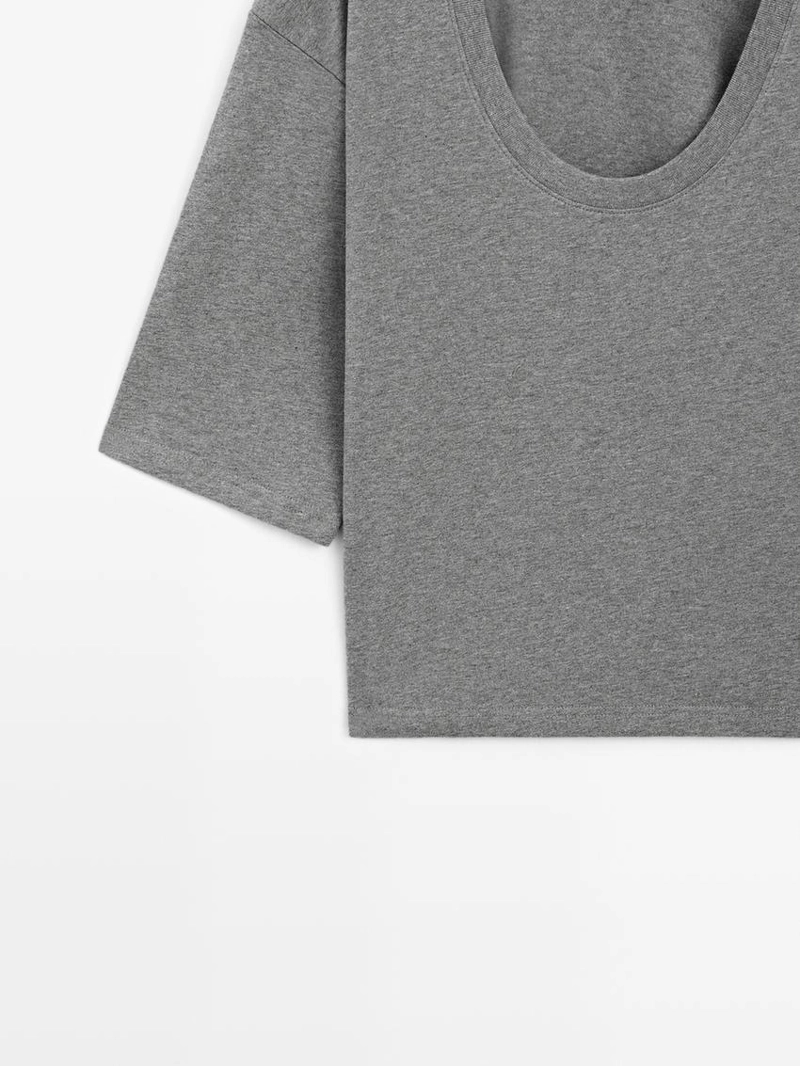 Футболка с круглым вырезом из 100% хлопка