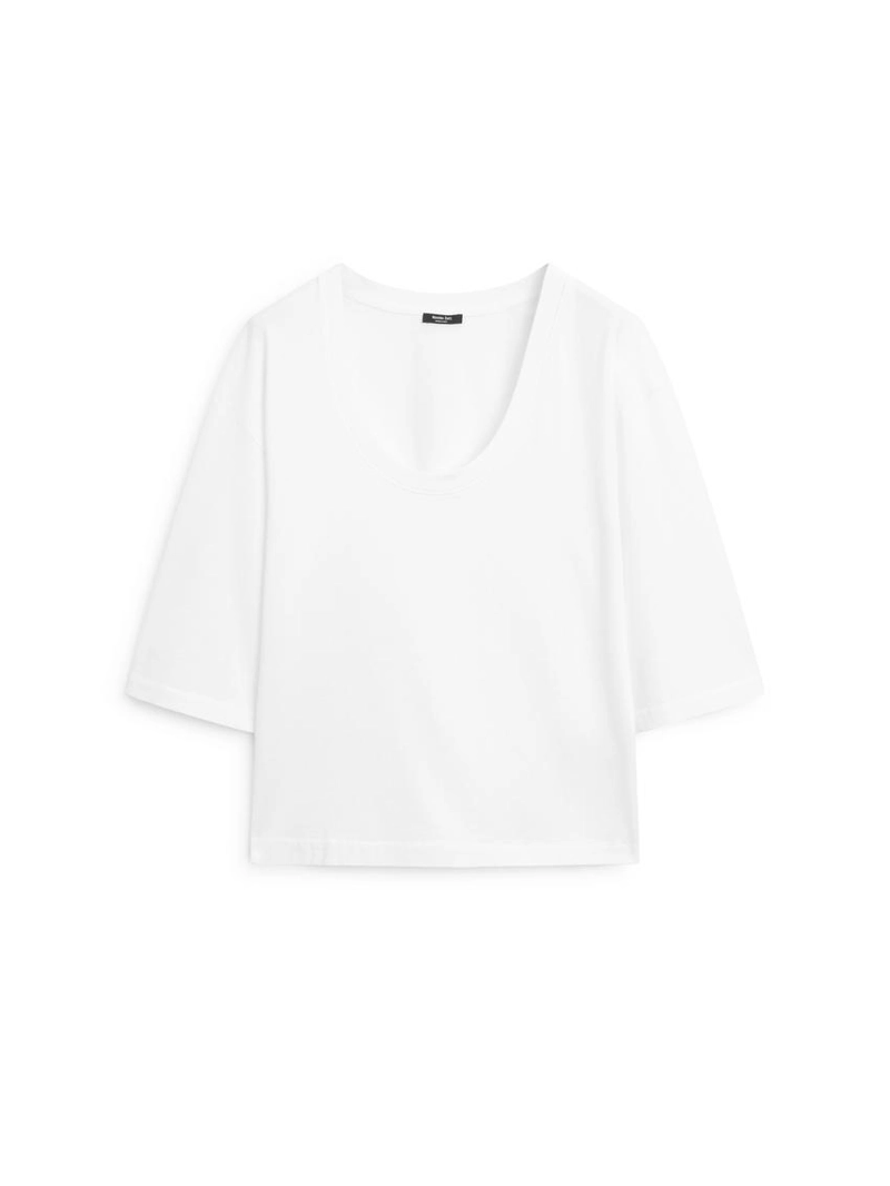 Футболка с округлым вырезом из 100% хлопка