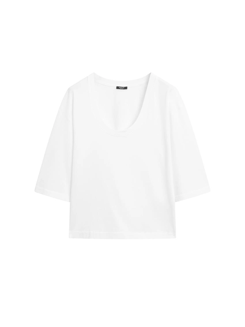 Футболка с округлым вырезом из 100% хлопка