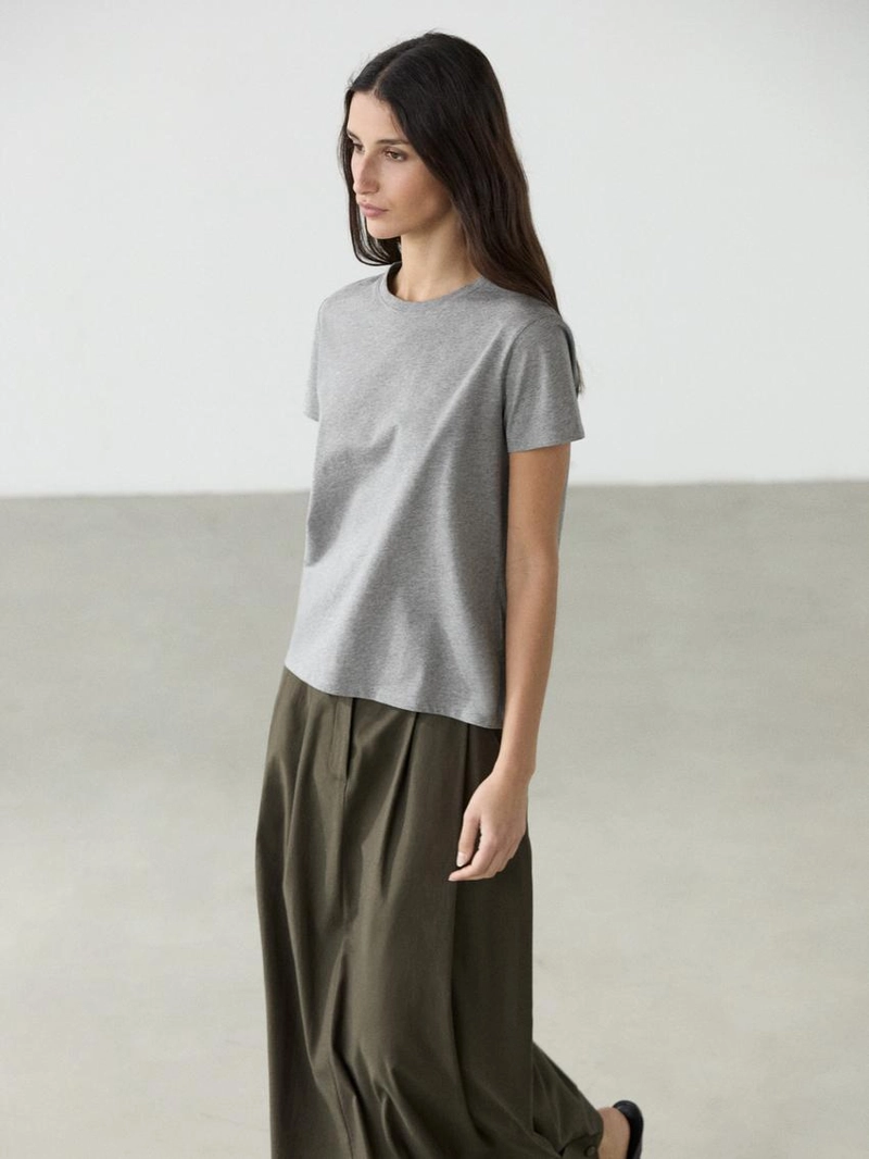 100% хлопковая футболка с коротким рукавом из трикотажа