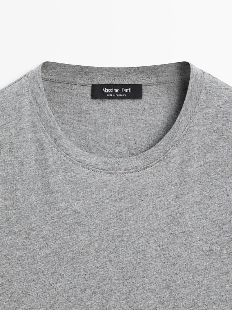 100% хлопковая футболка с коротким рукавом из трикотажа