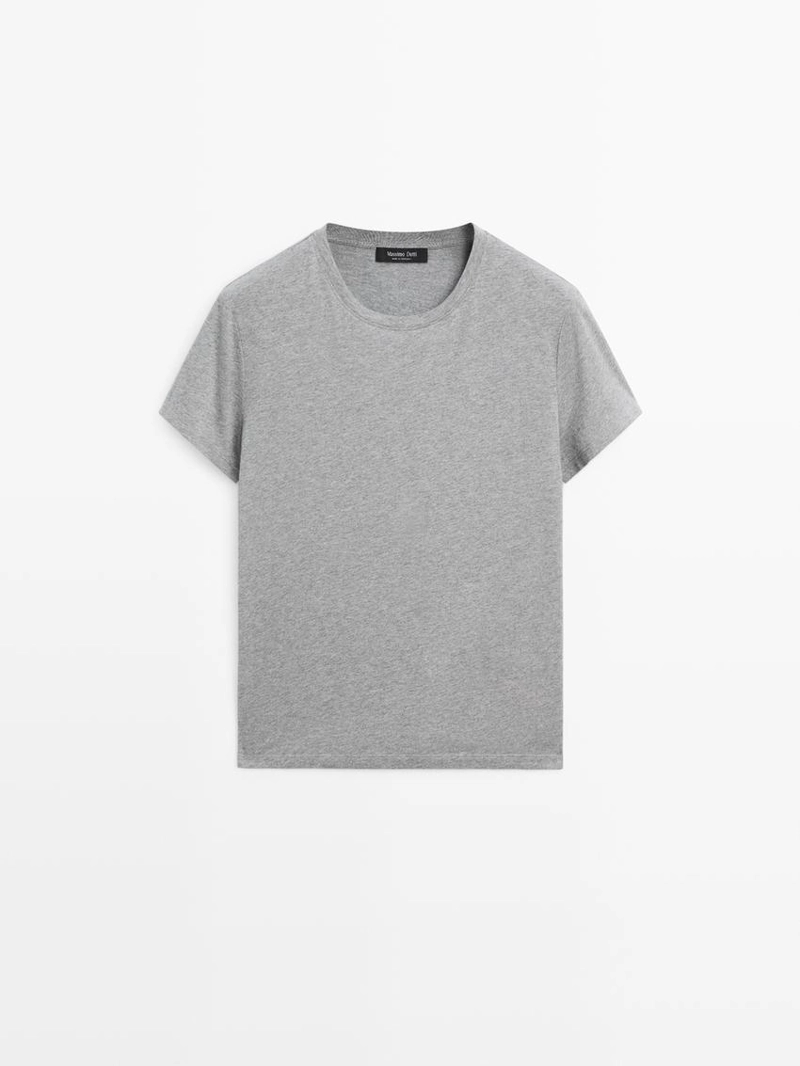 100% хлопковая футболка с коротким рукавом из трикотажа