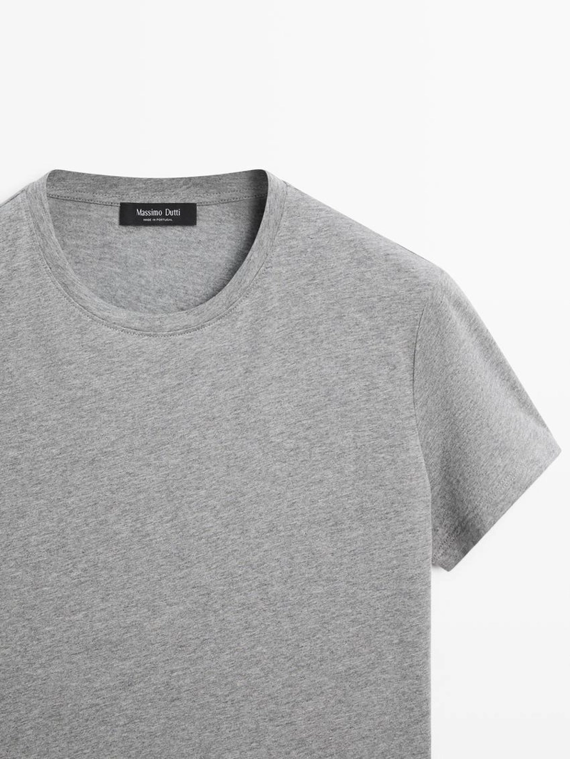 100% хлопковая футболка с коротким рукавом из трикотажа