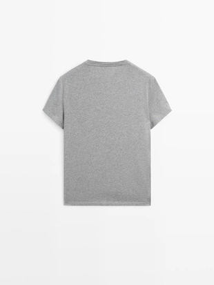 100% хлопковая футболка с коротким рукавом из трикотажа- Заказать в России