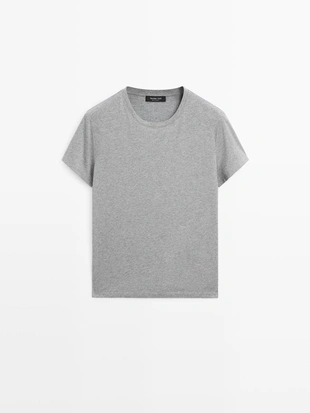 100% хлопковая футболка с коротким рукавом из трикотажа- Заказать в России