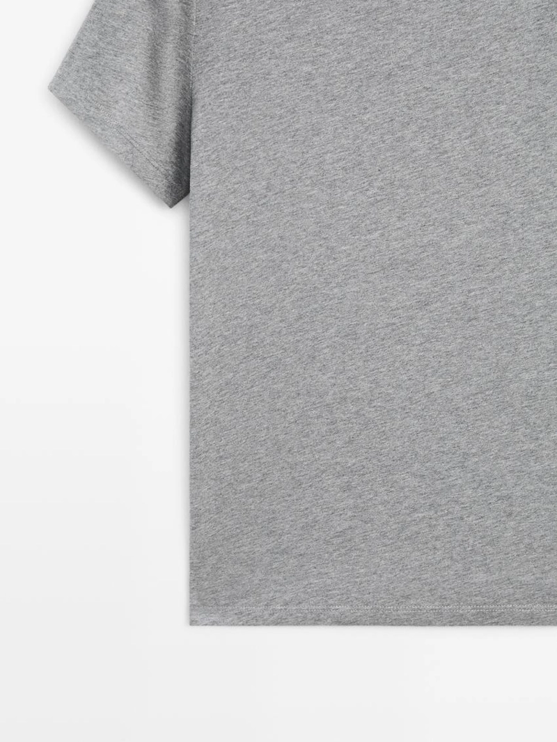 100% хлопковая футболка с коротким рукавом из трикотажа