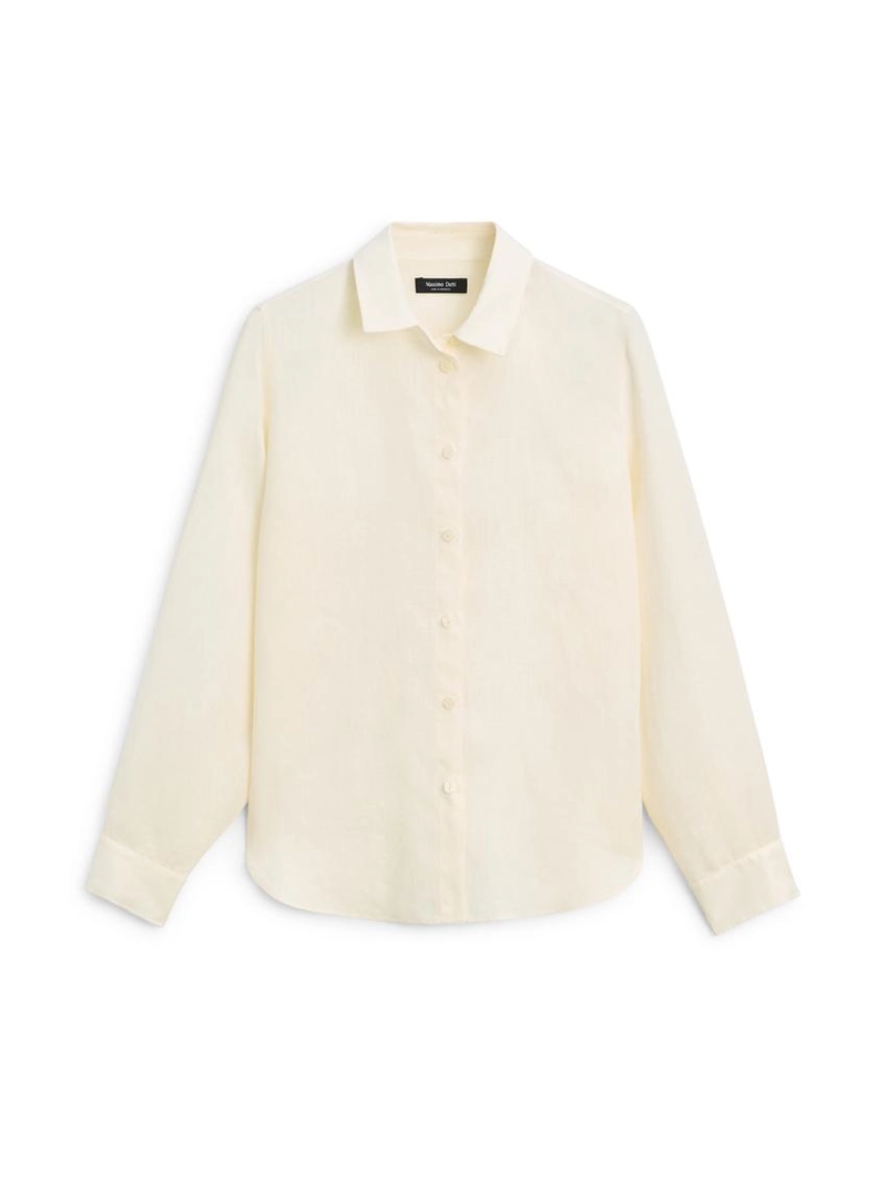 Рубашка из 100% льна со свободным покроем