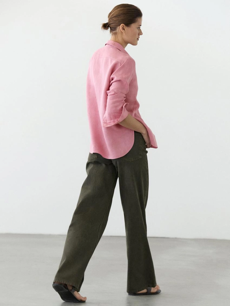 Рубашка из 100% льна flowing