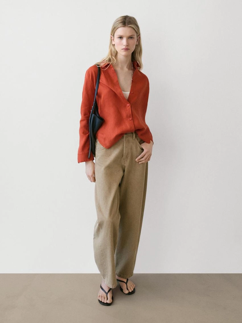 Рубашка из 100% льна