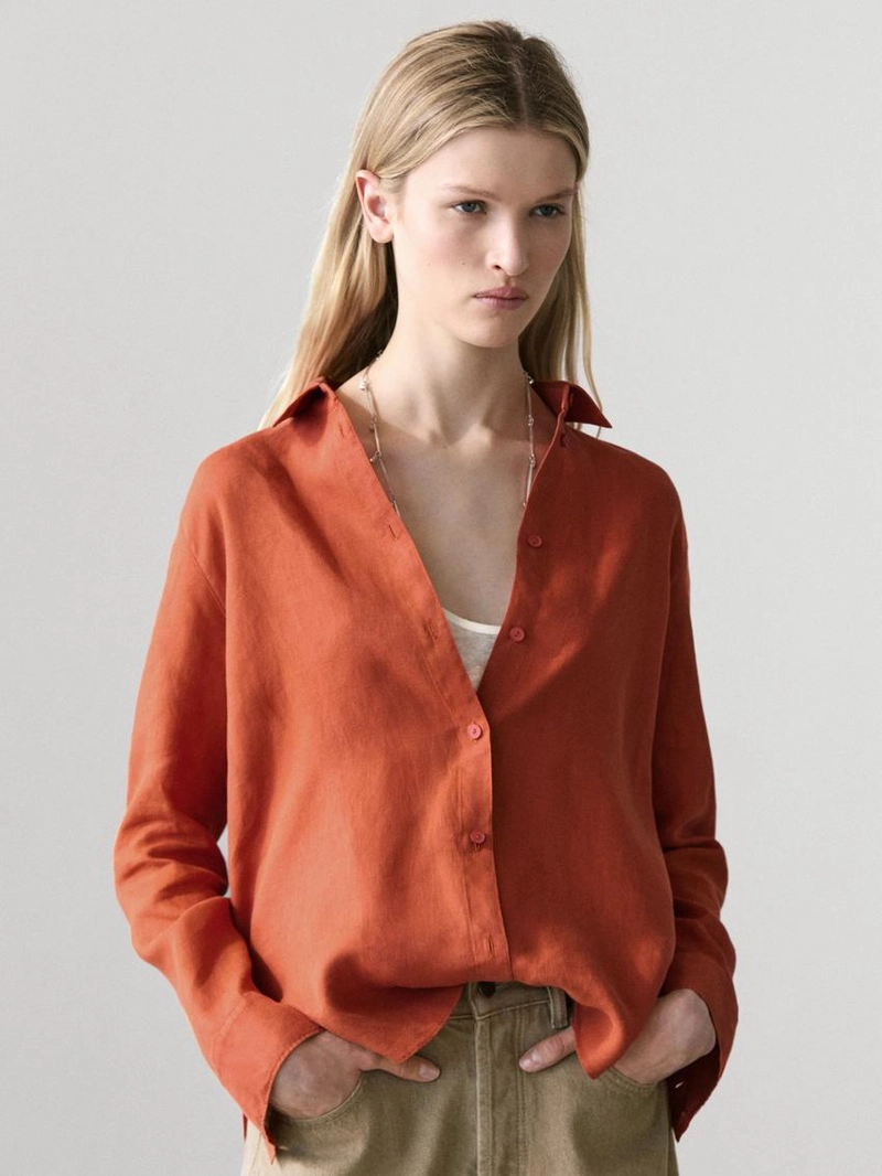 Рубашка из 100% льна