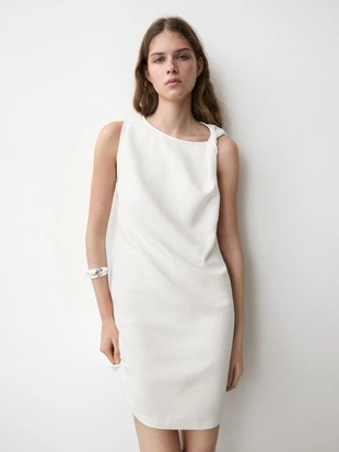 Мини-платье с деталью завязки на лямке- Заказать в России