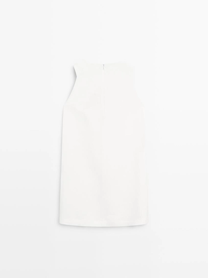 Мини-платье с деталью завязки на лямке