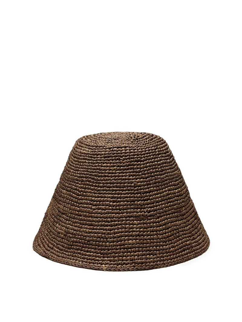 Шляпа-ведро из 100% рафии