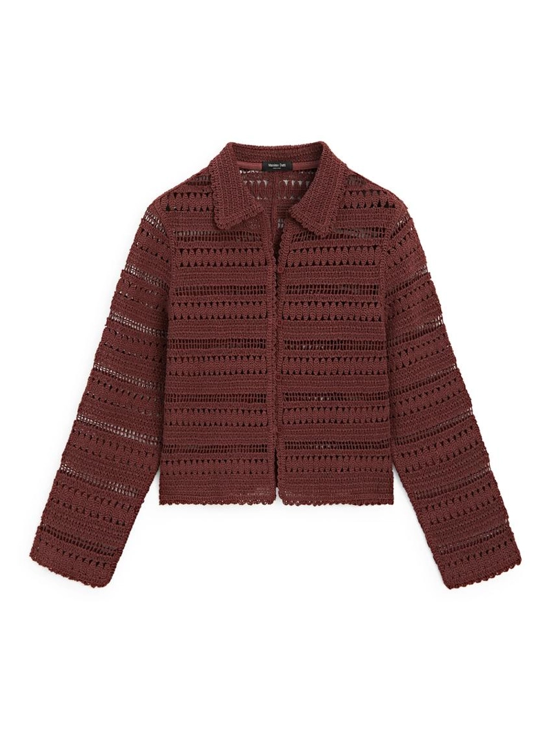 Короткая кружевная хлопковая куртка