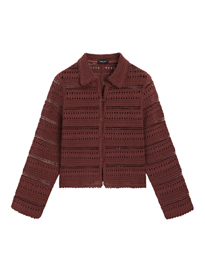 Короткая кружевная хлопковая куртка