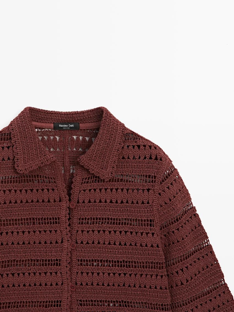 Короткая кружевная хлопковая куртка